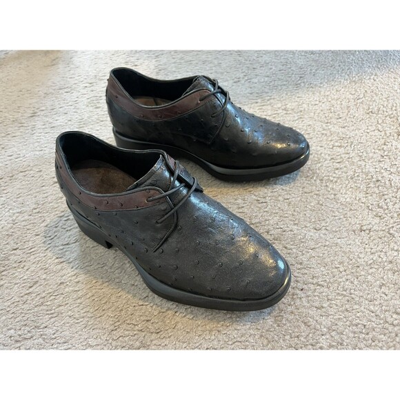 Chamaripa Elevator Shoes Height increase Shoes Ostrich Leather Men Dress Shoes main image 5